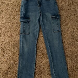 GOGO Kids Blue Cargo Jeans